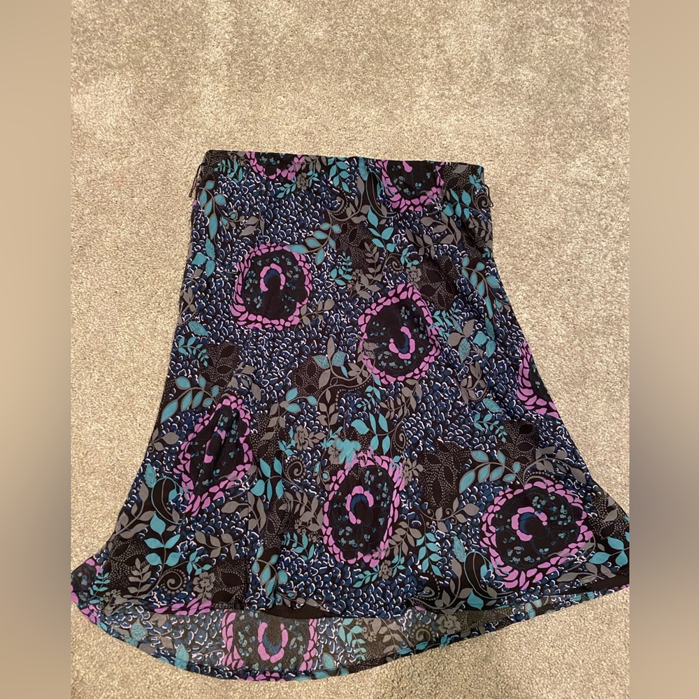 Floral midi shirt for women